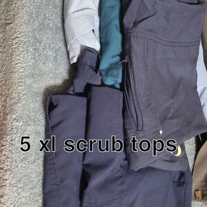 Navy and Teal Scrub Tops